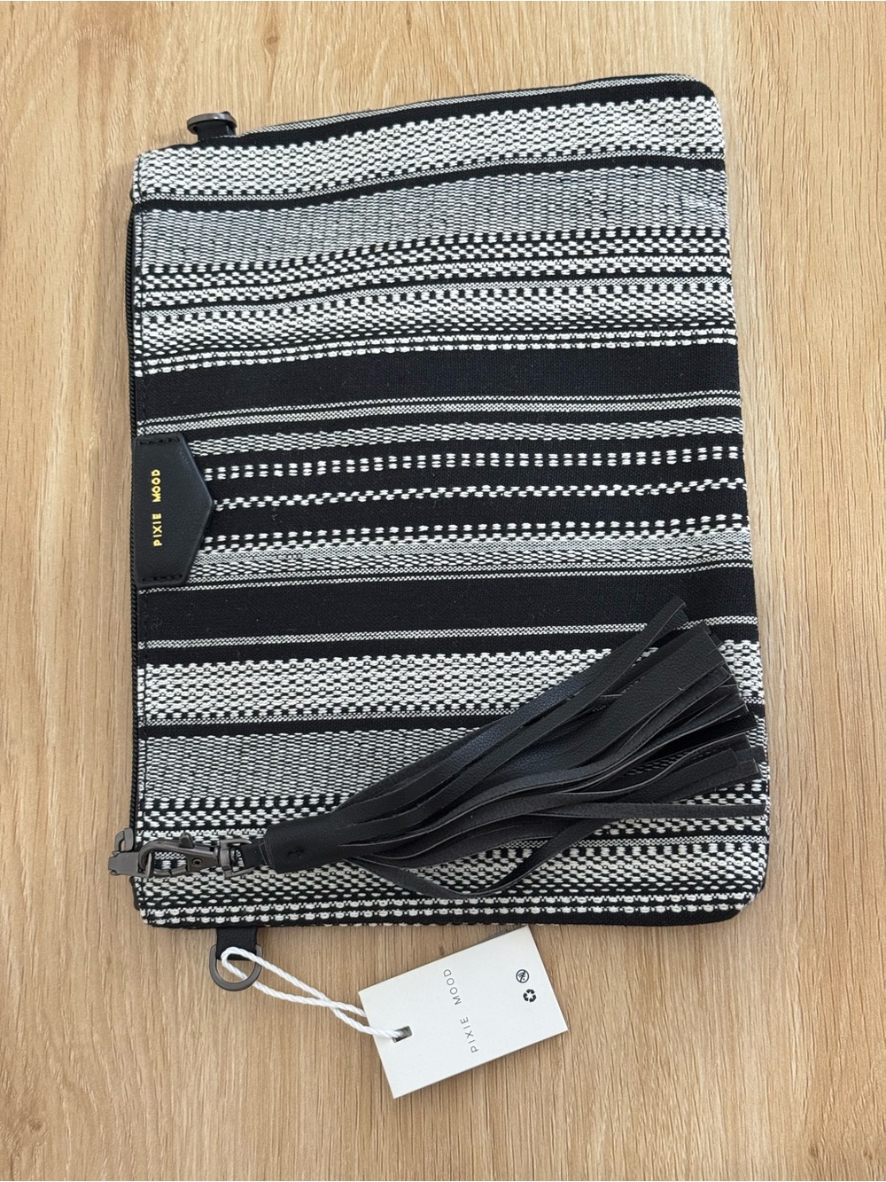 Pixie Mood Black & White Clutch / Wristlet – New with Tags